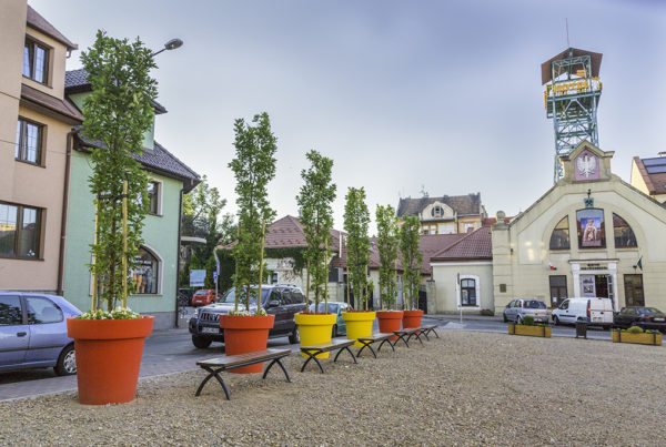 Realizacja udekorowania przestrzeni miejskiej w Bochni
